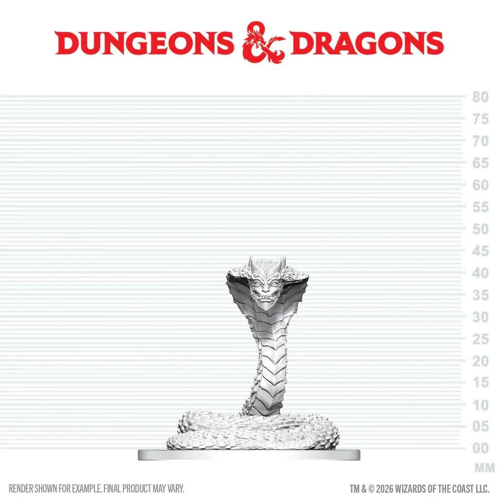 WZK90897 D&D Nolzur's Marvelous Miniatures: Guardian Naga (Pre-Order) - Image 2