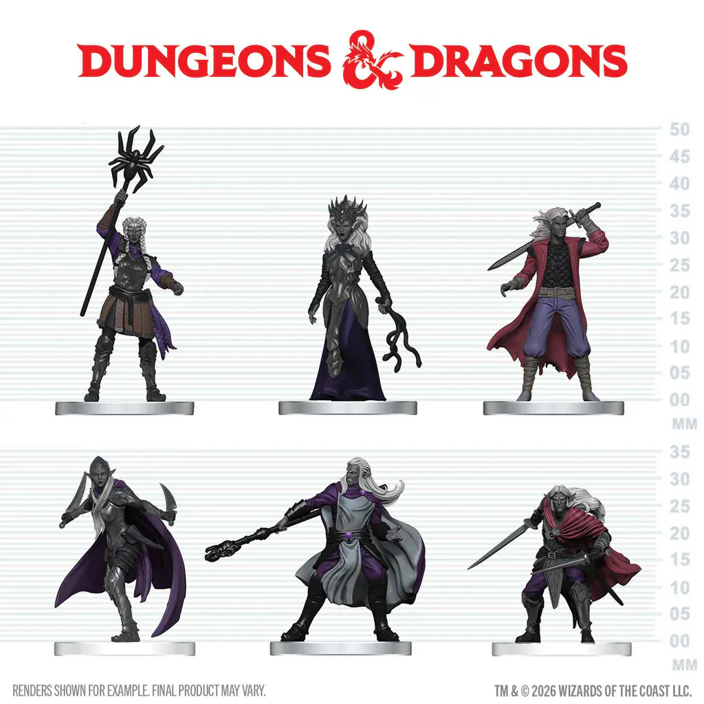 WZK96246 D&D Icons of the Realms: Drow Warband (Pre-Order)